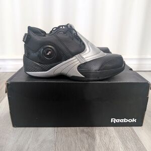 Reebok Men's Black and Silver Shoes